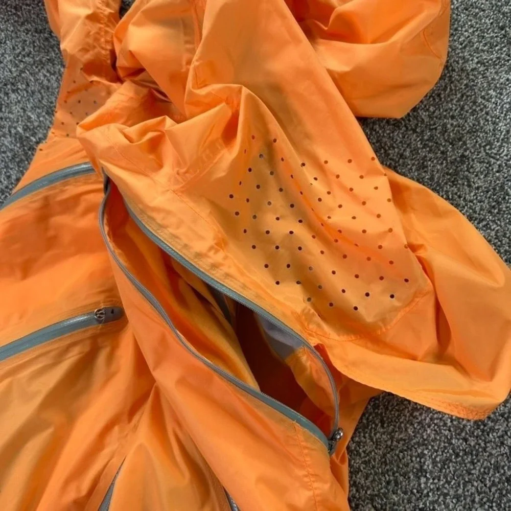 Lululemon Make It Rain Jacket Womens 6 Peach Running Full Zip‎ Vented Athleisure